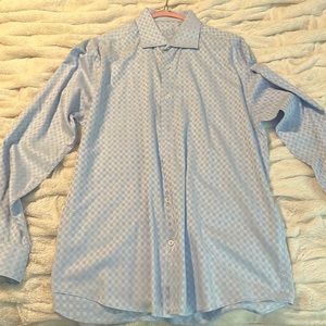Sky Blue Men’s Button Down Bugatchi XL